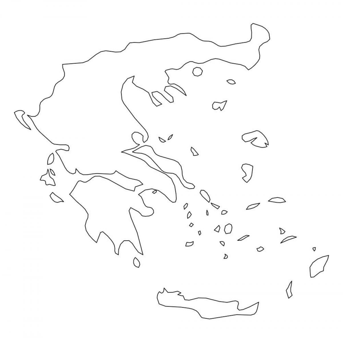 Contourenkaart Griekenland