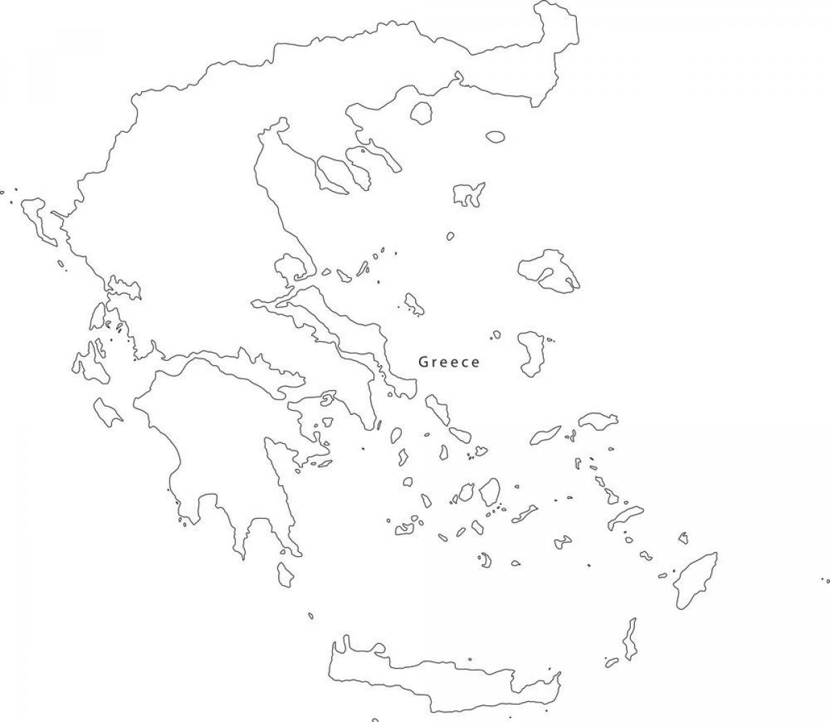 Griekenland vectorkaart