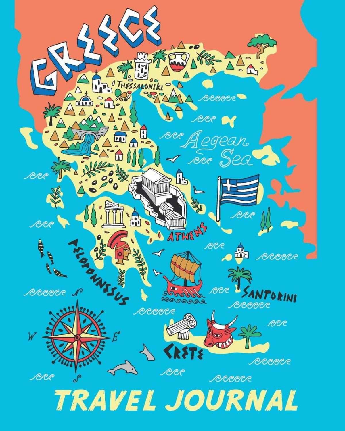 Griekenland reiskaart