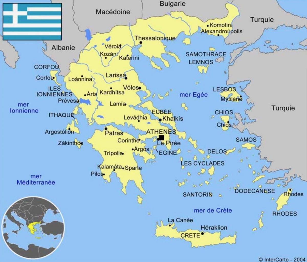 Griekenland stadsplattegrond